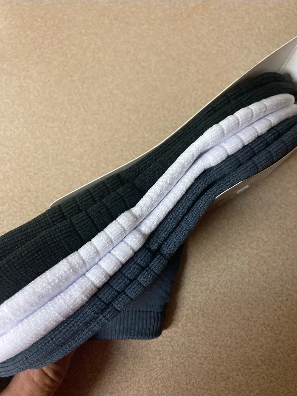 Hanes Moves Impact Zone No-Show Socks - Gray black& White - 3 Pack